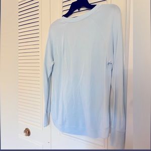Athleta light blue long sleeve shirt
